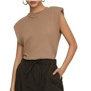 Good American‎ Strong Shoulder Tank Top Size XXL NWT
